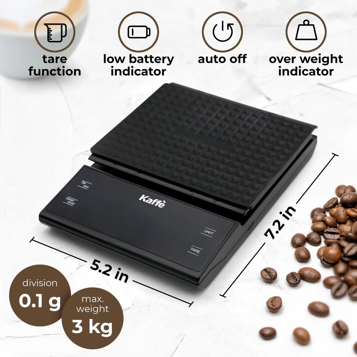 Digital Food Scale Stainless Steel with Tare Feature - Best Health Wellness